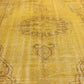 6x9 Yellow Carpet Rug, Turkish Rug 6x9, Vintage Rug 6x9, Floral Rug, One of a kind, Oushak Carpet Rug ,3689