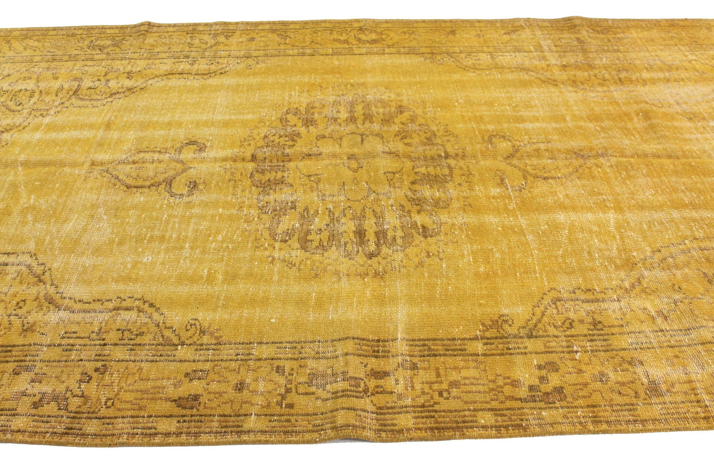 6x9 Yellow Carpet Rug, Turkish Rug 6x9, Vintage Rug 6x9, Floral Rug, One of a kind, Oushak Carpet Rug ,3689