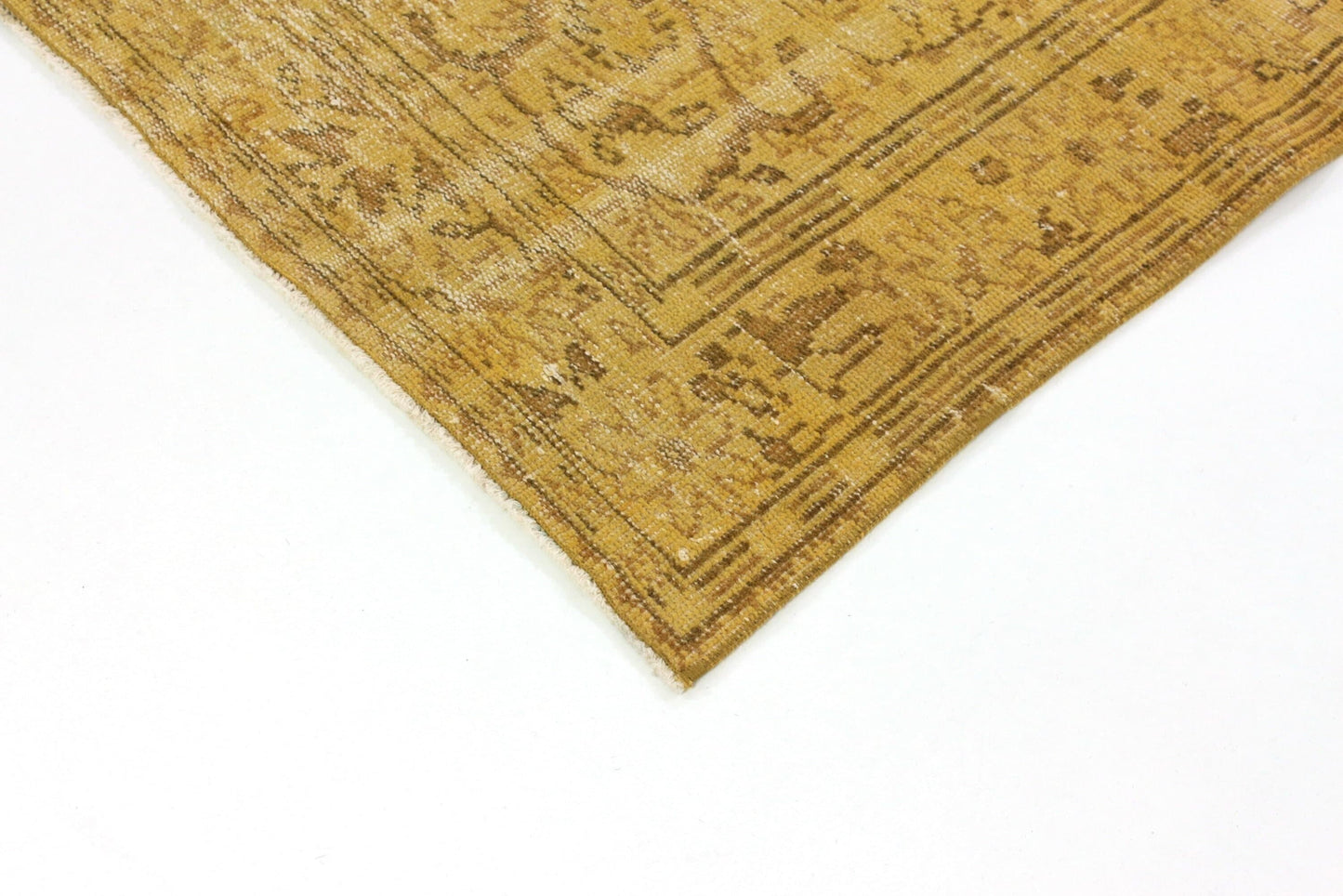 6x9 Yellow Carpet Rug, Turkish Rug 6x9, Vintage Rug 6x9, Floral Rug, One of a kind, Oushak Carpet Rug ,3689