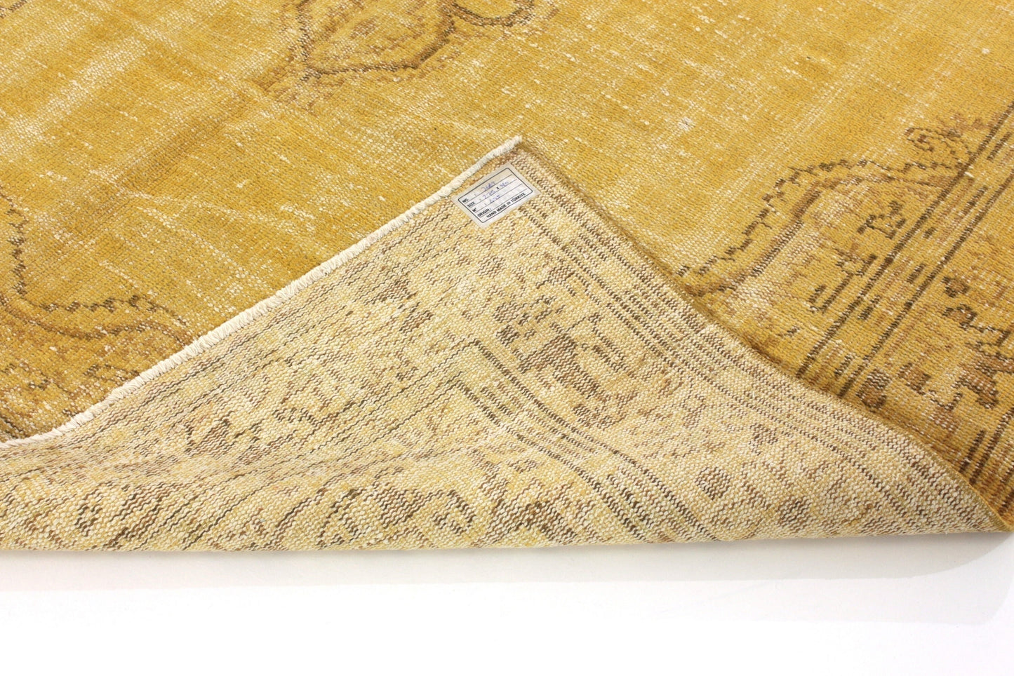6x9 Yellow Carpet Rug, Turkish Rug 6x9, Vintage Rug 6x9, Floral Rug, One of a kind, Oushak Carpet Rug ,3689