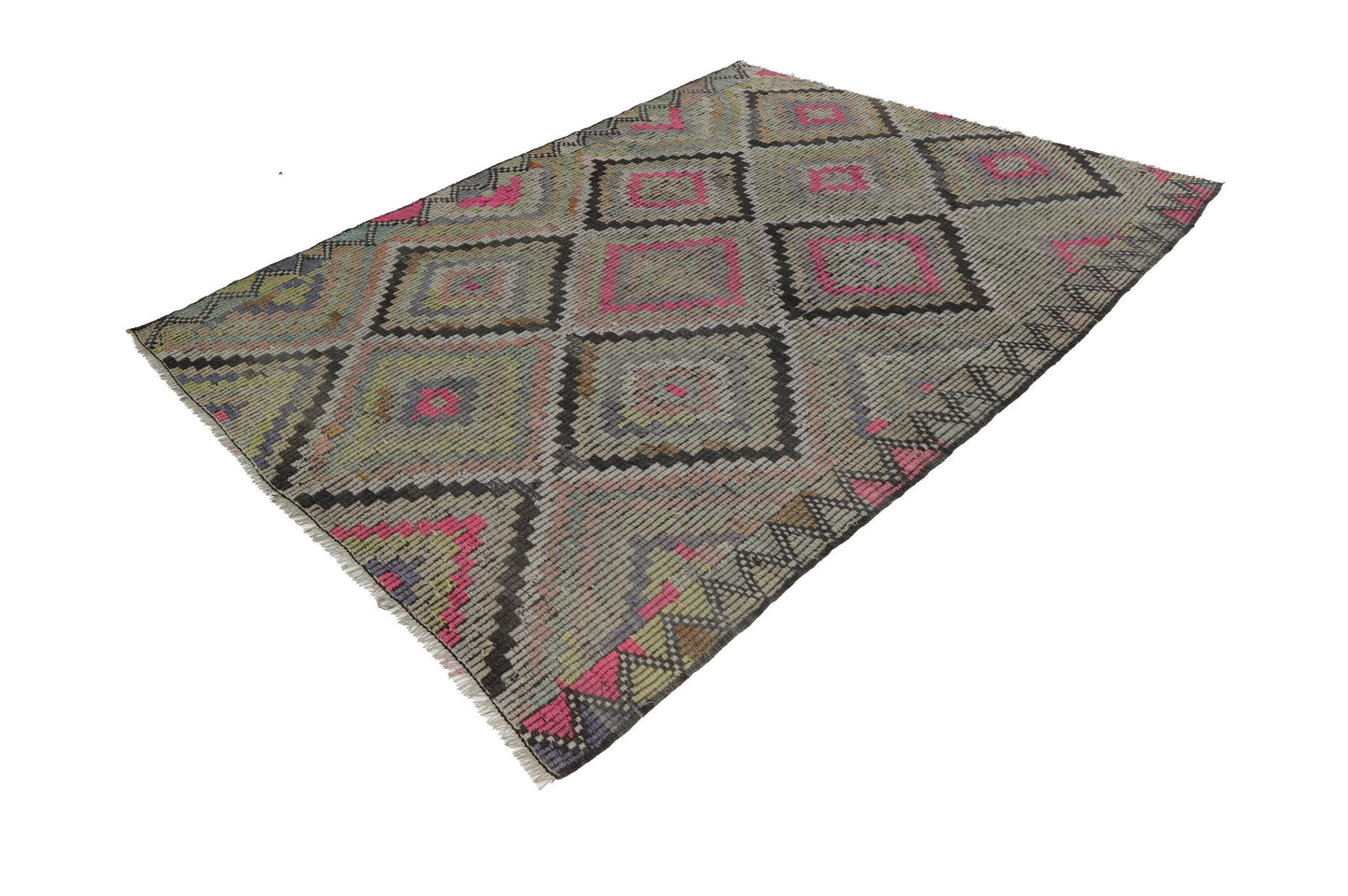 Bohemian Kilim rug, Vintage Turkish Kilim rug 6x8, Area rug, Natural rug, Organic rug ,Handmade rug ,Living room Kilim rug ,8073