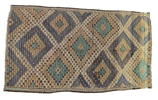 Kilim rug Neutral, Turkish kilim, Vintage kilim, Area rug ,Farmhouse rug, Living room rug, Authentic Turkish rug, Made in Turkey, 3143