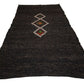 5x10 İndoor Kilim rug, Organic Turkish Kilim Rug Neutral, Handmade Goat Hair Area rug,5x10 Brown kilim rug, Farmhouse, 3777