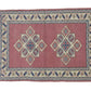 3x4 Art deco Vintage rug, Tribal Oushak rug, Turkey Anatolian rug, Handmade, Area rug, Bedroom rug, Neutral rug, Small Turkish rug ,8646
