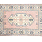 Area rug 6x8, Pink Oushak Rug, Turkish Rug, Oushak Rug ,Vintage Rug, Unique Rug, Mid-Century Oushak Rug, Living room Rug, 6301