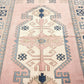 Area rug 6x8, Pink Oushak Rug, Turkish Rug, Oushak Rug ,Vintage Rug, Unique Rug, Mid-Century Oushak Rug, Living room Rug, 6301