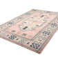 Area rug 6x8, Pink Oushak Rug, Turkish Rug, Oushak Rug ,Vintage Rug, Unique Rug, Mid-Century Oushak Rug, Living room Rug, 6301