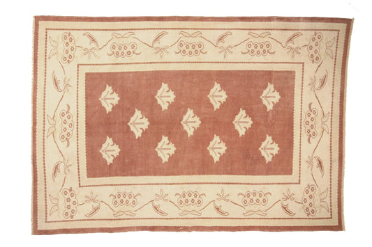 6x9 Rug, Red Floral Rug, Vintage Oushak Turkish Rug ,Handmade Area Carpet Rug, Bohemian Decor, Living room Rug, Bedroom Rug, 6187