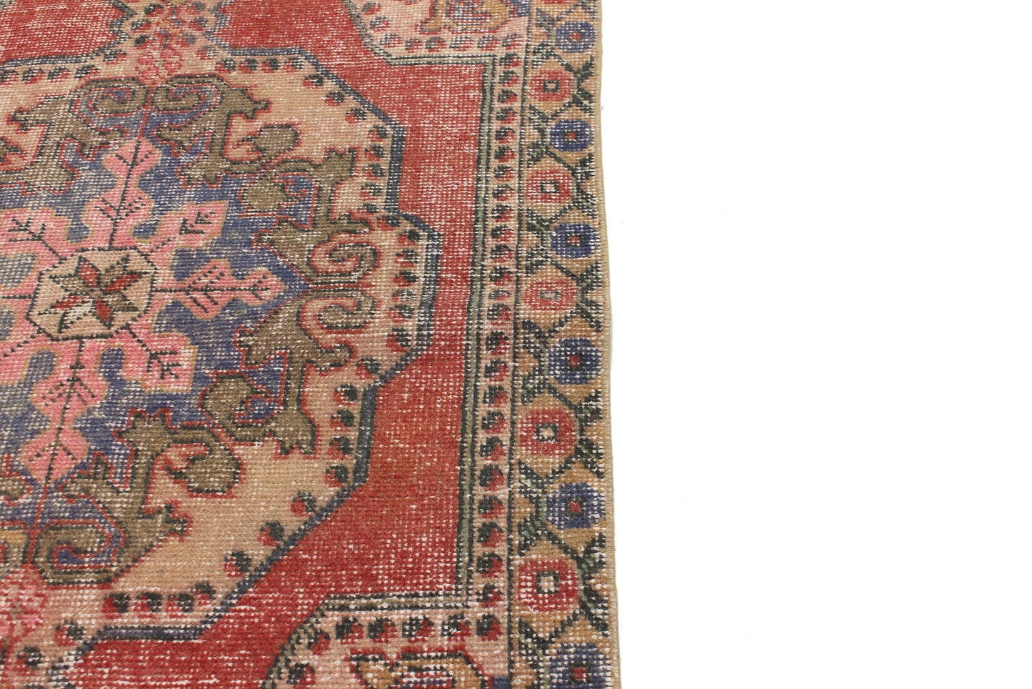 4x7 Muted Turkish Rug, Vintage Rug Oushak, Area Rug Carpet, Handmade Rug, Bohemian Decor, Eclectic Decor, Living room Rug, 5617