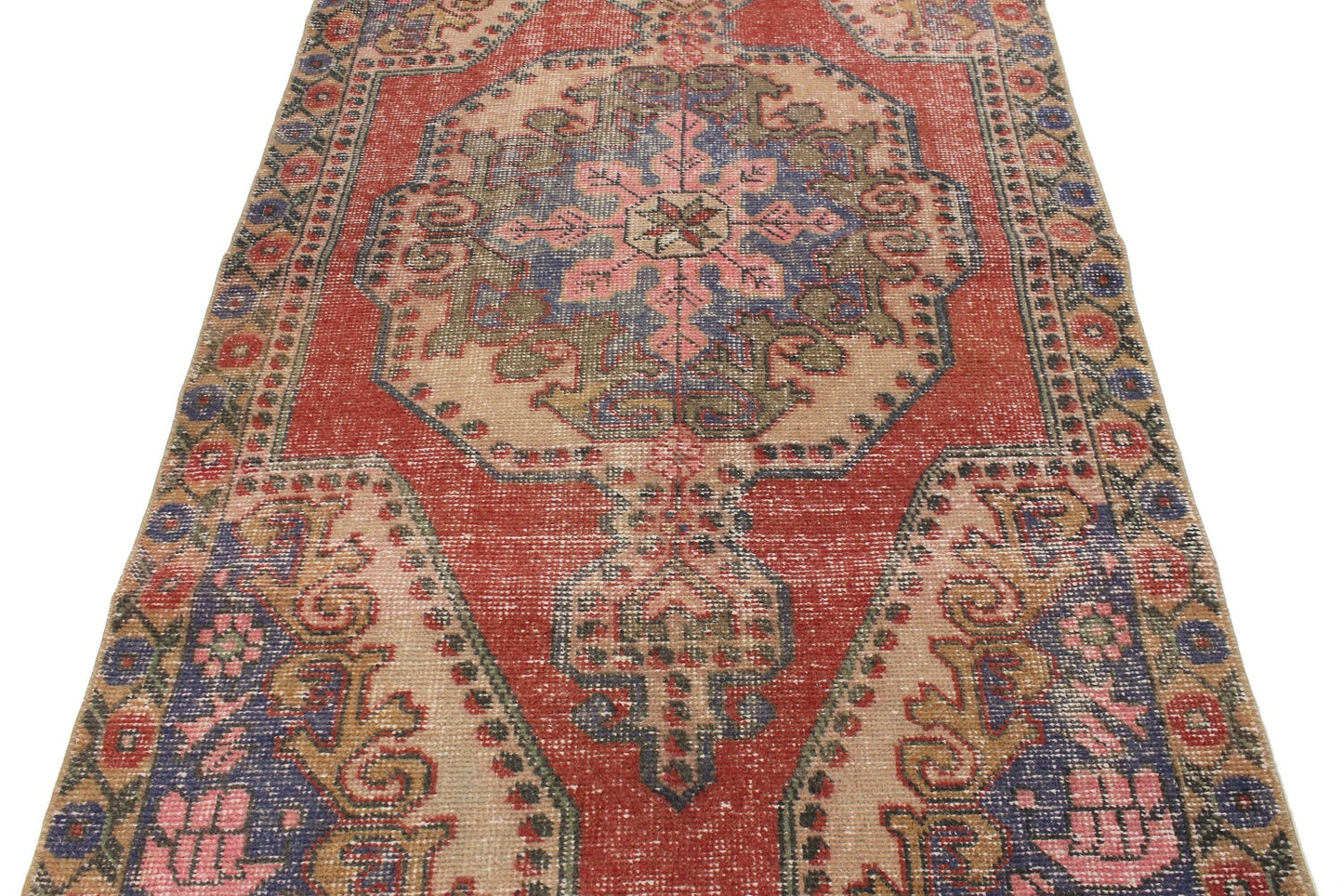 4x7 Muted Turkish Rug, Vintage Rug Oushak, Area Rug Carpet, Handmade Rug, Bohemian Decor, Eclectic Decor, Living room Rug, 5617