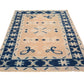3x5 Small Turkish Rug, Oushak Rug, İndigo Blue, Orange, Rug, Oushak Rug, Boho Decor, Eclectic Rug, Nursery ,Kid Room, Floor Rug,6361