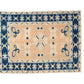 3x5 Small Turkish Rug, Oushak Rug, İndigo Blue, Orange, Rug, Oushak Rug, Boho Decor, Eclectic Rug, Nursery ,Kid Room, Floor Rug,6361