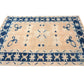 3x5 Small Turkish Rug, Oushak Rug, İndigo Blue, Orange, Rug, Oushak Rug, Boho Decor, Eclectic Rug, Nursery ,Kid Room, Floor Rug,6361