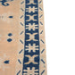 3x5 Small Turkish Rug, Oushak Rug, İndigo Blue, Orange, Rug, Oushak Rug, Boho Decor, Eclectic Rug, Nursery ,Kid Room, Floor Rug,6361