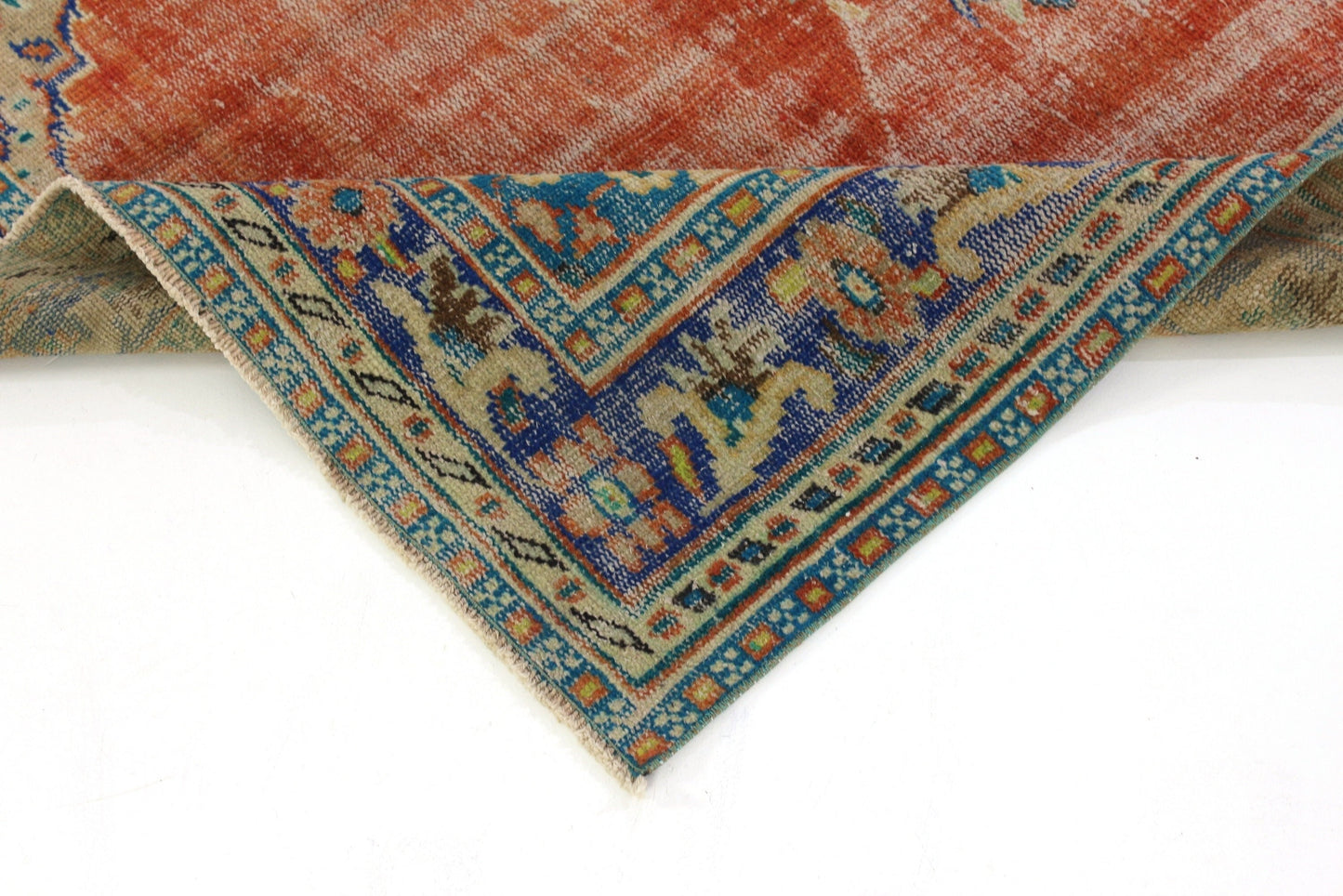 5x8 Faded Oushak Rug, Turkish Rug 5x8, Vintage Rug, Carpet Rug Area, Handmade Rug, Boho Rug, Living room Rug, 6802