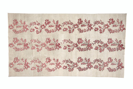 5x8 Beige Red Area RUG ,Turkish Rug Handmade, Oushak Rug Wool, Livingroom Rug ,VİNTAGE RUG, Carpet Rug Floral, Bohemian Rug,4388