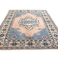 6x8 Rug,Vintage Rug Pretty, Oushak Area Turkish Rug, Carpet Rug Knotted, Living Room Rug, İndoor Turkish Rug 6x8, 6144