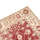 4x7 Pastel Beige Red Turkish Rug, Floral Handmade Area Carpet Rug, Oushak Vintage Rug, Entryway Rug, Bohemian Decor, Office Rug, 5934