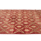 4x8 Vintage Oushak Turkish Rug, Floral Red Gold Area Handmade Carpet Rug, Bohemian rug , Living room rug, Entryway,Rug, 4048