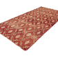 4x8 Vintage Oushak Turkish Rug, Floral Red Gold Area Handmade Carpet Rug, Bohemian rug , Living room rug, Entryway,Rug, 4048
