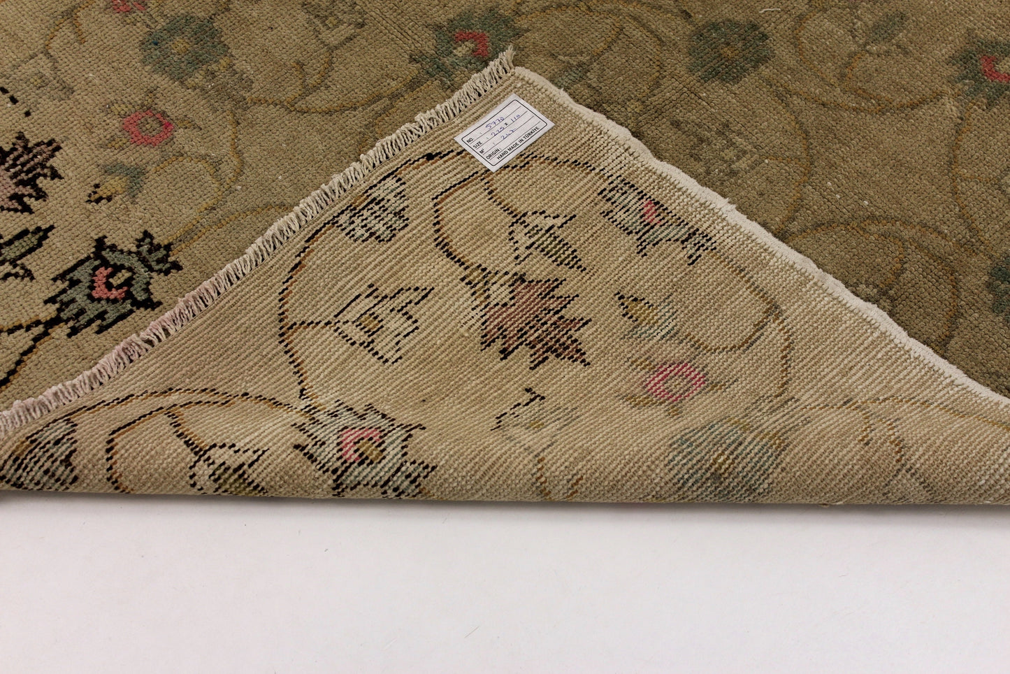 4x7 Turkish Rug Floral,3'6x7'4 ft,Vintage Rug Beauty,1970's Oushak Rug,Hand knotted Rug Area,Farmhouse Decor,Entryway Rug,Boho,5770