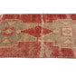 3x10 Faded Runner Rug, Oushak Runner Red, Turkish Runner Boho, Rug Runner Unique, Carpet Runner Oushak, Kitchen Hallway Rug, 4581