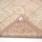 4x7 Muted Beige Pink VİNTAGE RUG, Area Handmade Pastel Geometric Carpet Rug, Coastal Tropical Rug ,Rug Bedroom,5936