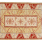 Neutral Oushak Rug, Pale Turkish Rug,  Area Carpet Rug ,4x6 TURKİSH RUG, Small Room Rug, Coastal Decor, Bedroom Rug ,Red, Yellow,Rug4405