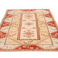 Neutral Oushak Rug, Pale Turkish Rug,  Area Carpet Rug ,4x6 TURKİSH RUG, Small Room Rug, Coastal Decor, Bedroom Rug ,Red, Yellow,Rug4405