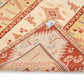 Neutral Oushak Rug, Pale Turkish Rug,  Area Carpet Rug ,4x6 TURKİSH RUG, Small Room Rug, Coastal Decor, Bedroom Rug ,Red, Yellow,Rug4405