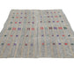 Kilim rug, Turkish kilim rug ,Vintage kilim rug, Gray rug ,Boho rug, Eclectic rug ,6x9 Kilim rug, Fine rug ,Neutral rug, Organic rug, 7897