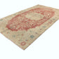 5x9 Muted Pink Turkish Rug, Area Rug 6x9, Pastel Oushak Carpet Rug, Handmade Rug Pink, TURKİSH RUG 6x9, Anatolia rug, 4076