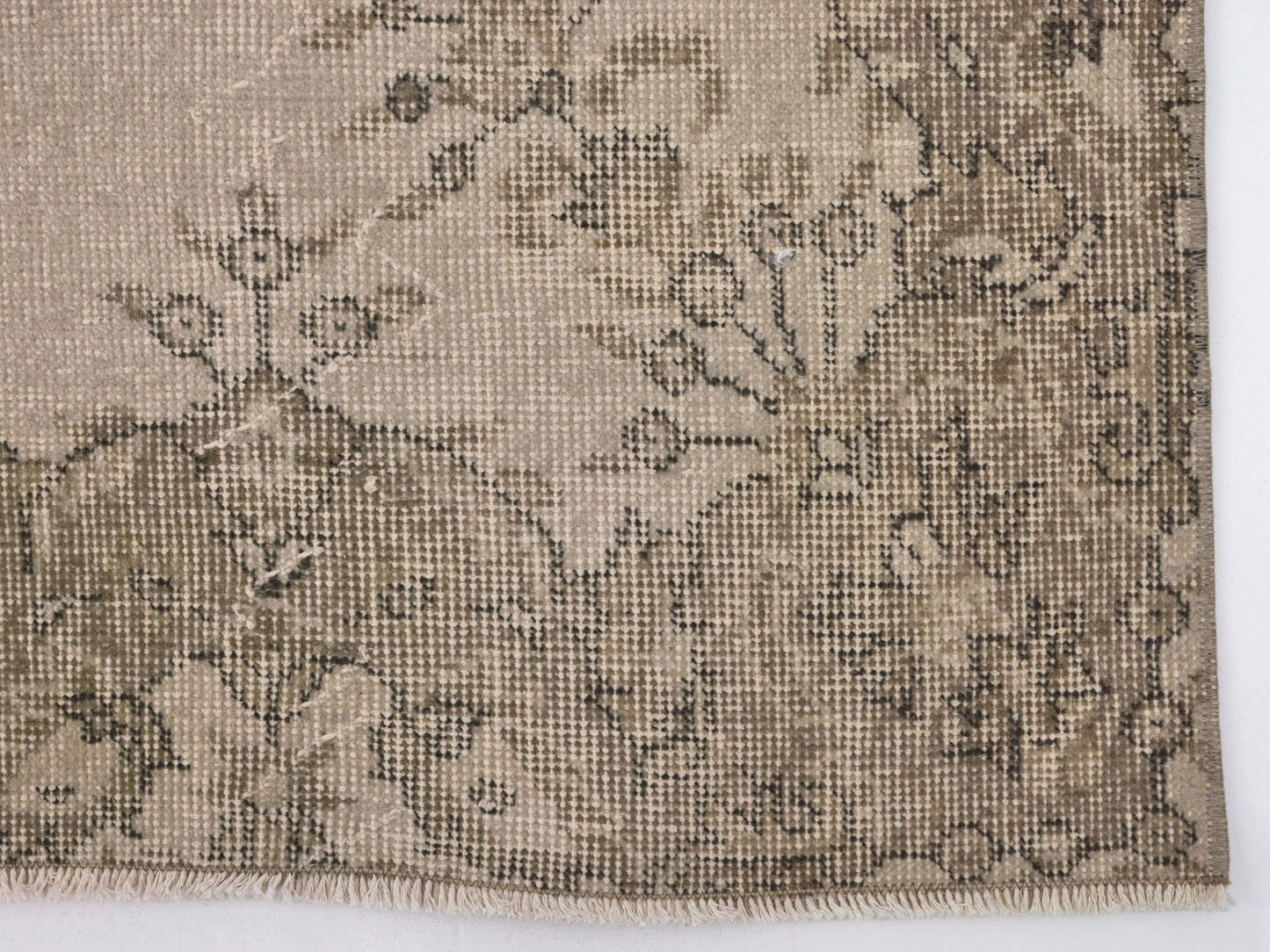 Beige Area rug, Small Vintage Rug, Turkish Oushak Rug, Handmade Rug, Carpet rug, Wool rug, Vintage Carpet, Bedroom rug, Rug 4x6, 9606