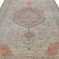 7x10 Floral Rustic Area Rug, Primitive rug, Turkish Oushak Vintage Rug, Handmade Antique Carpet rug,Entryway rug ,Office rug, 8037