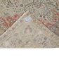 7x10 Floral Rustic Area Rug, Primitive rug, Turkish Oushak Vintage Rug, Handmade Antique Carpet rug,Entryway rug ,Office rug, 8037