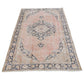 Turkish Rug , Pink Carpet Rug, Oushak Rug, Vintage Rug, 4x8 Rug, Bohemian rug,Kid room rug,Vintage Carpet,Handmade rug, Made in Turkey, 7754