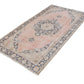 Turkish Rug , Pink Carpet Rug, Oushak Rug, Vintage Rug, 4x8 Rug, Bohemian rug,Kid room rug,Vintage Carpet,Handmade rug, Made in Turkey, 7754