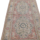 Small Oushak rug, Faded Floral rug, Turkish rug 3x6, Vintage Small rug, Bedroom rug, Kitchen rug, Nursery rug, Handmade rug, 7495