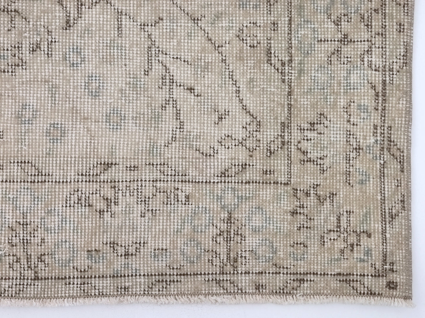 Beige Small Area Rug 4x6, Handmade Oushak Rug, Turkish Rug, Vintage Rug, Faded rug, Bedroom rug, Office rug, Carpet rug, Wool rug, 9589