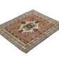 Small Vintage Rug ,Geometric Anatolia Rug ,Oushak Rug ,Small Carpet Rug ,Antique Rug ,Neutral Rug ,Handmade Rug ,Turkish Rug ,9612