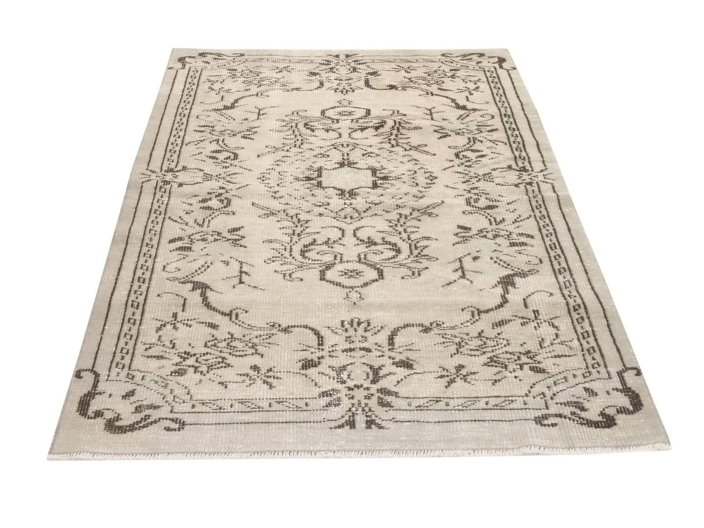 Rug 4x7, Ethnic Vintage Rug ,Anatolia Faded Rug ,Area Rug ,Turkish Rug ,Oushak Rug ,Handmade Rug Turkey rug, Bedroom rug,9637
