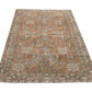 Boho Oushak Rug, Turkish Rug, Vintage rug, Eclectic Handmade Area Rug, Floral Rug, Anatolia rug, Unique Carpet rug, Bedroom rug, 9641