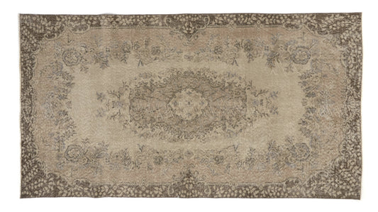 Muted Oushak Rug, Vintage Rug, Handmade rug, One of a kind Turkish rug, Rug 4x7, Anatolia Rug,Faded rug,Wool rug,Bedroom rug,Office rug,9648