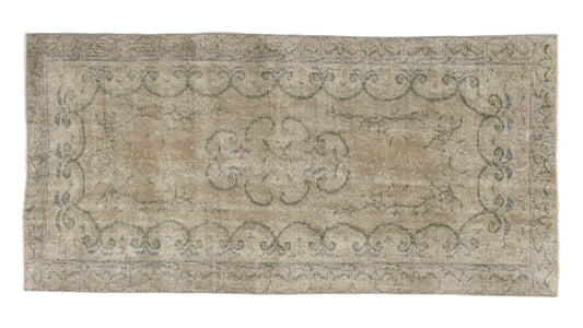 Rug 3x6, Turkish Rug, Handmade rug, Carpet rug, Oushak Rug, Vintage rug, One of a kind rug, Antique rug, Bedroom rug, Wool rug, 9661