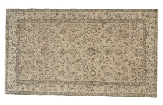 4x8 Oushak Rug, Handmade Rug, Muted rug, Vintage Rug, Beige rug 4x7, Floral Rug, Carpet rug, Turkish rug, Faded rug, Nursery rug, 9656