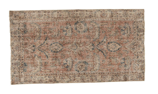 Oriental Oushak Carpet Rug, Handmade Wool Area Rug, Turkish Rug, One of a kind Rug, Vintage Rug, Unique rug, Bedroom rug, Rug 3x6, 9645