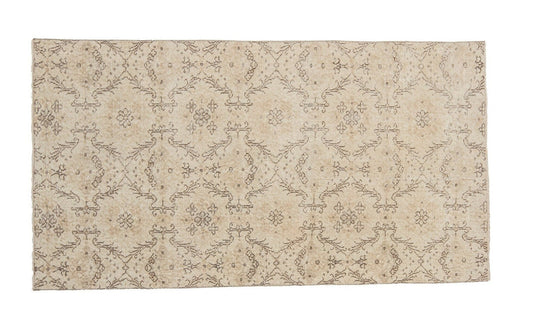 Turkish Rug, Rug 4x7, Vintage Rug 4x7, Handmade Area Faded rug, Unique rug, Boho decor, Bedroom rug, Muted rug, Oushak Carpet Rug, 9662