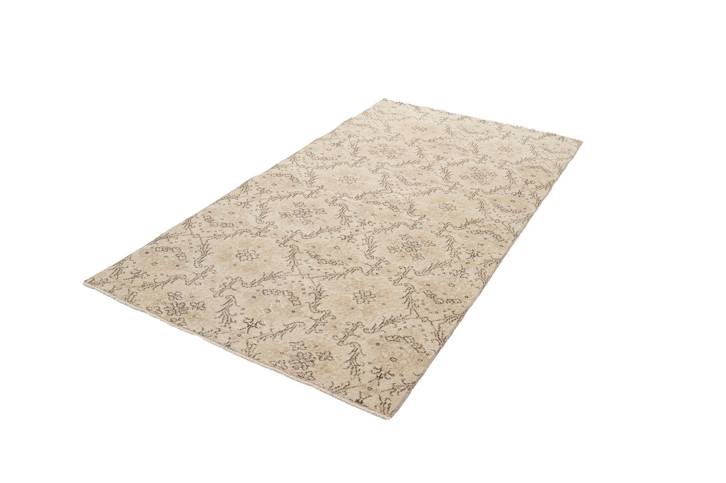 Turkish Rug, Rug 4x7, Vintage Rug 4x7, Handmade Area Faded rug, Unique rug, Boho decor, Bedroom rug, Muted rug, Oushak Carpet Rug, 9662