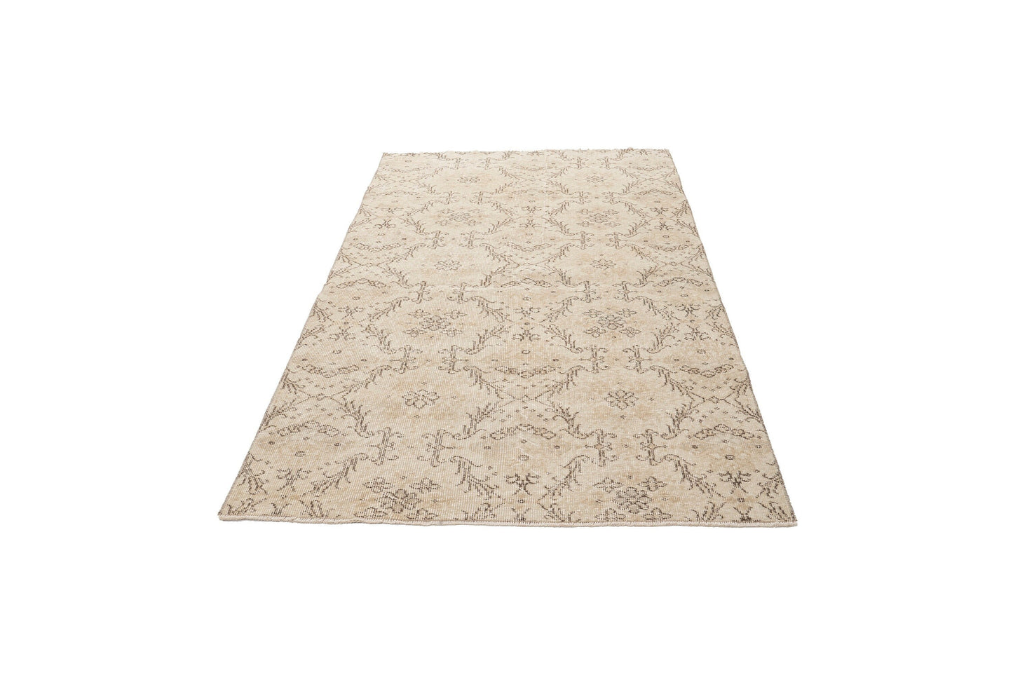 Turkish Rug, Rug 4x7, Vintage Rug 4x7, Handmade Area Faded rug, Unique rug, Boho decor, Bedroom rug, Muted rug, Oushak Carpet Rug, 9662