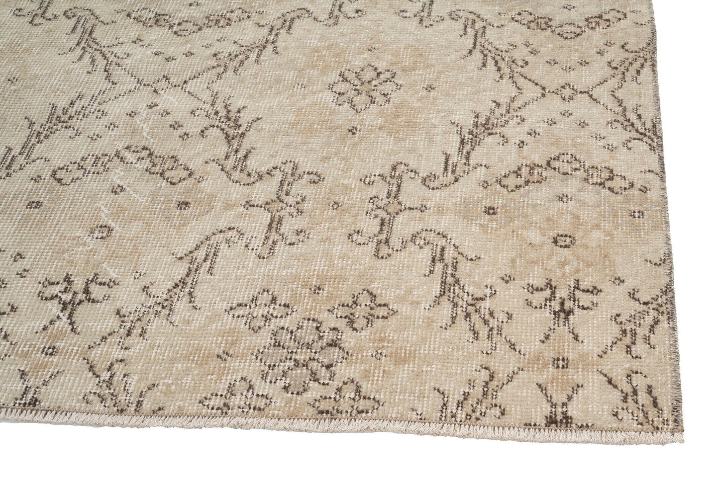 Turkish Rug, Rug 4x7, Vintage Rug 4x7, Handmade Area Faded rug, Unique rug, Boho decor, Bedroom rug, Muted rug, Oushak Carpet Rug, 9662